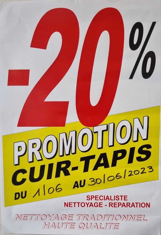 Chers clients,
 La promotion sur les tapis et les …