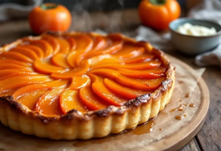 Attention, nouvelle obsession gourmande : ce dessert fondant au kaki détrône votre tarte tatin en 1 bouchée