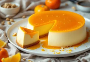Flan d’automne : le dessert ultra fondant au kaki qui cache un coulis interdit (et tellement facile à réussir)