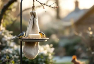 Glisser un savon dans une chaussette : l’astuce méconnue qui protège vraiment les oiseaux de votre jardin
