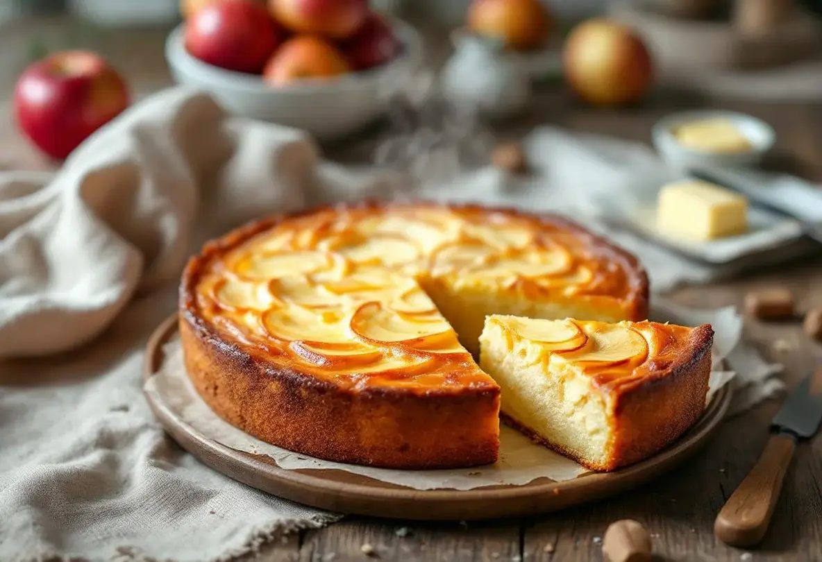 Gâteau aux pommes, beurre chaud et caramélisation : le trio magique qui sublime un dessert simple en chef‑d’œuvre